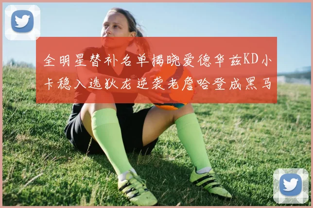 全明星替补名单揭晓爱德华兹KD小卡稳入选狄龙逆袭老詹哈登成黑马